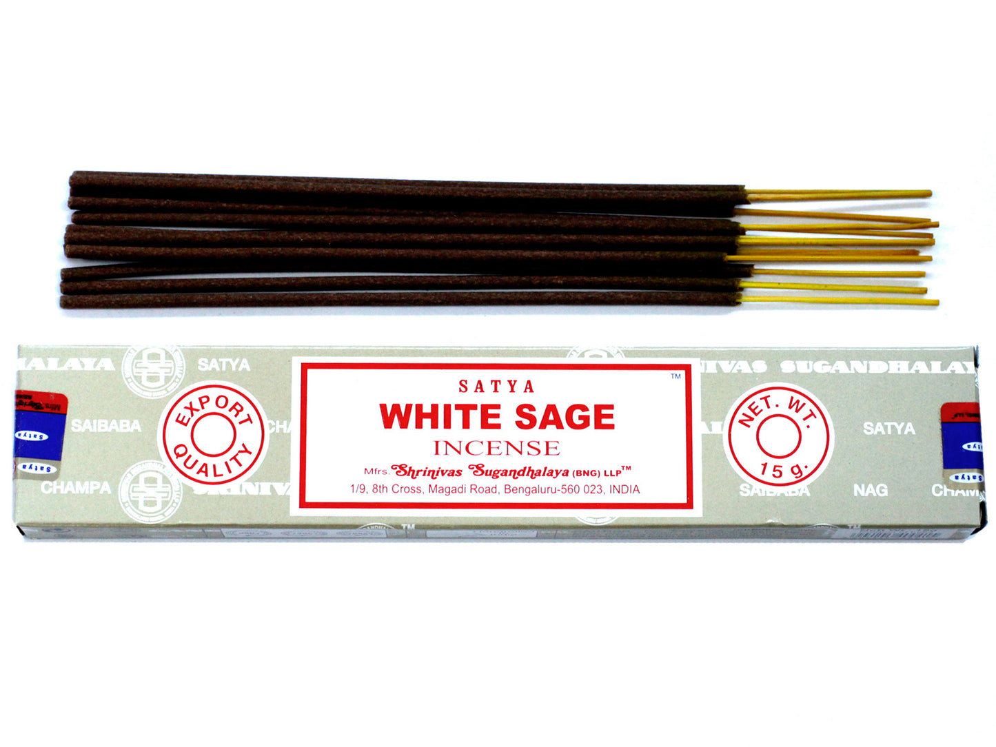 Satya-Räucherstäbchen 15g - Weißer Salbei