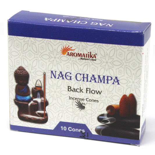 Rückfluss Räucherkegel - Nag Champa