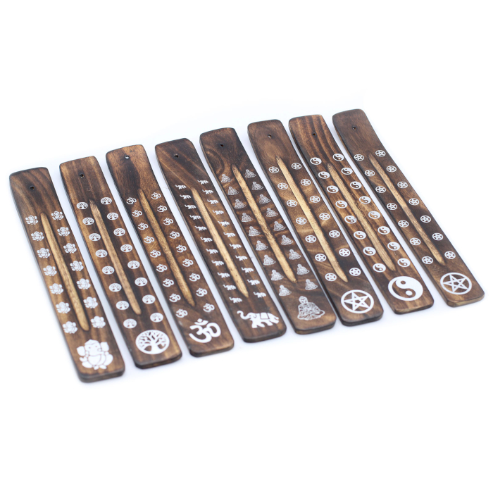 Räucherstäbchenhalter aus Mangoholz