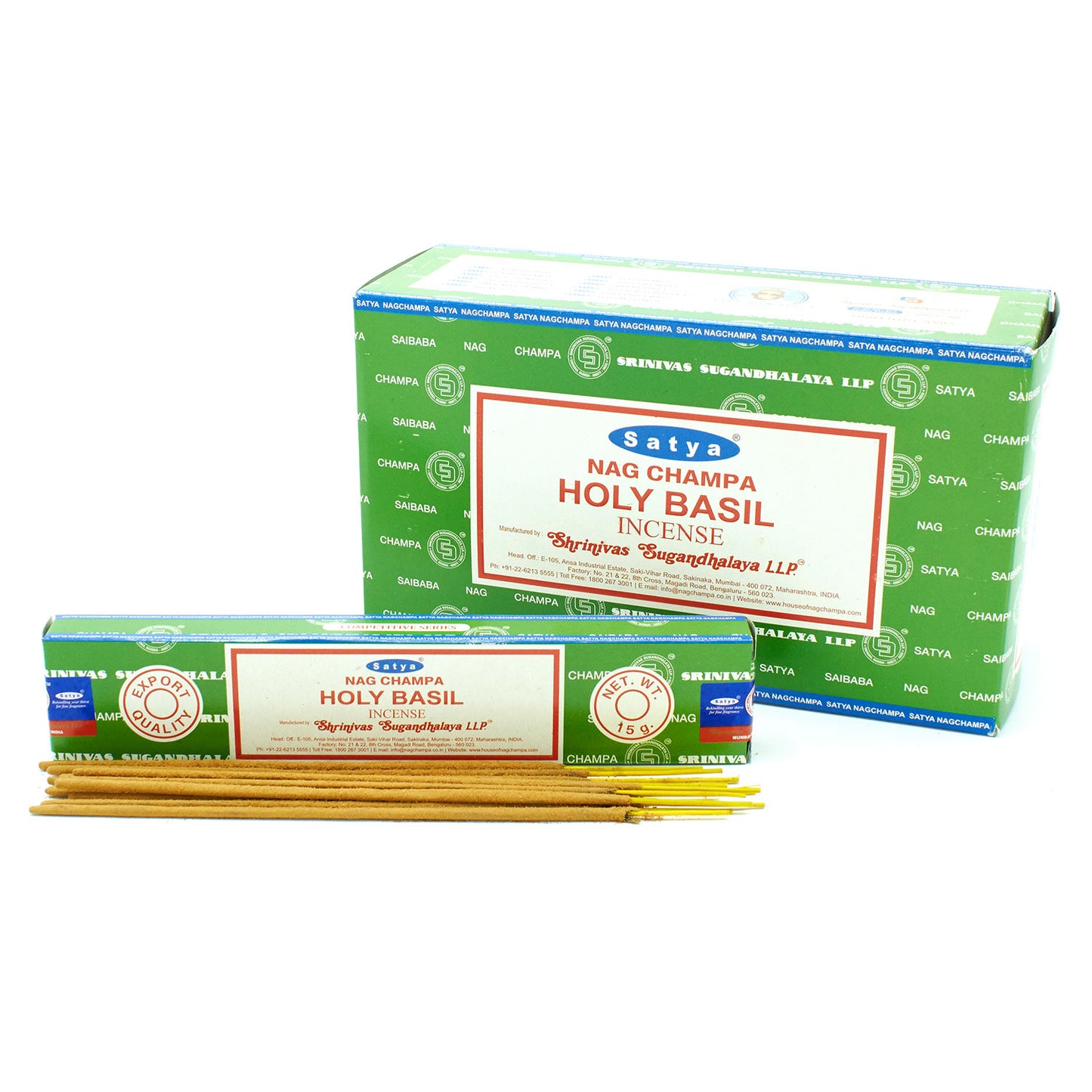 Satya-Räucherstäbchen 15g - Heiliger Basilikum