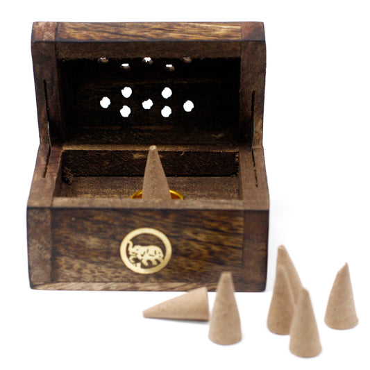 Räucherbox für Räucherkegel