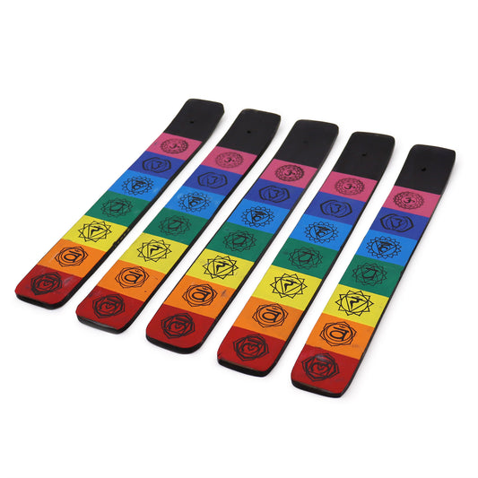 Räucherwerkhalter in 7 Chakra-Farben