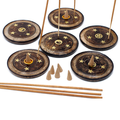 Halter für Kegel & Stäbchen aus Mangoholz