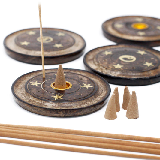 Halter für Kegel & Stäbchen aus Mangoholz