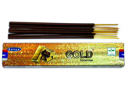 Satya-Räucherstäbchen 15g - Gold