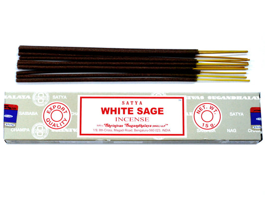 Satya-Räucherstäbchen 15g - Weißer Salbei