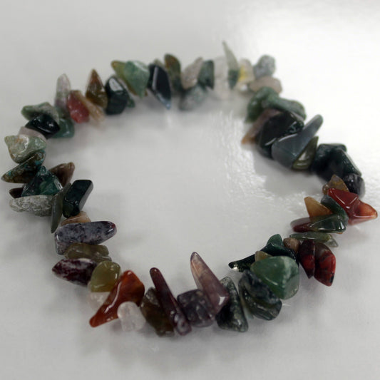 Edelsteinsplitter-Armbänder - Moosachat