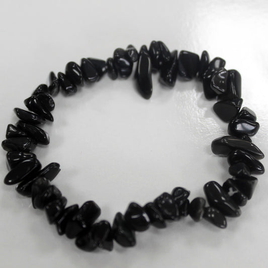 Edelsteinsplitter-Armbänder - Schwarzer Achat