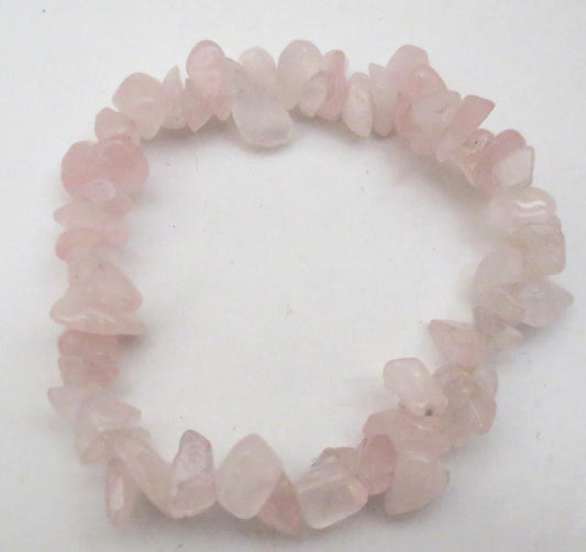 Edelsteinsplitter-Armbänder - Rosenquarz